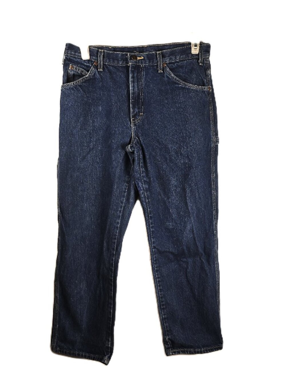 Dickies Mens Relaxed Fit Carpenter Jeans 32 x 30 Rinsed Indigo Blue Denim Medium